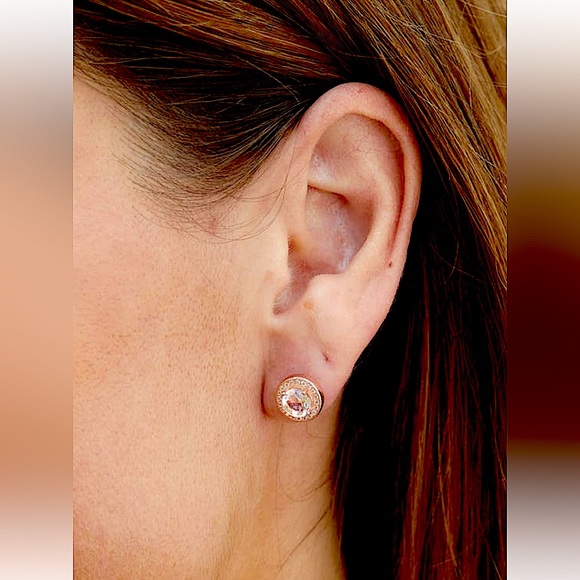 Nordstrom Jewelry - Swarovski 18k yellowgold plated sterling silver morganite cubic zirconia…